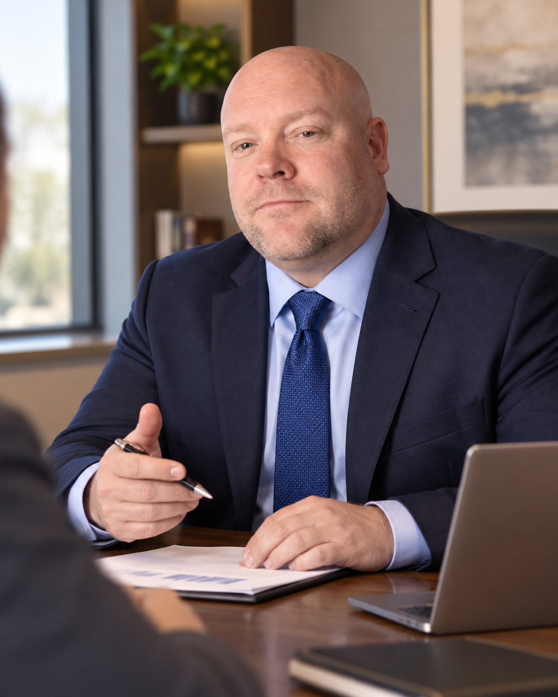 Mark Simonsen in the office